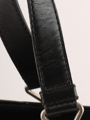 トロッターパターンハンドバッグ ブラック