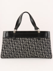 トロッターパターンハンドバッグ ブラック