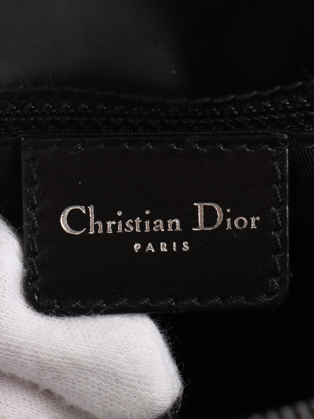 トロッターパターンハンドバッグ ブラック