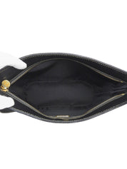 ペカンパターンロゴエンボスショルダーバッグ ブラウン/ブラック