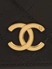 1997年頃製 フルフラップCCマークプレートチェーンバッグ ブラック