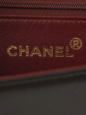 1997 Full Flap CC Mark Plate Chain Bag, Black