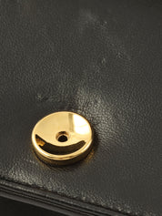 1997 Full Flap CC Mark Plate Chain Bag, Black