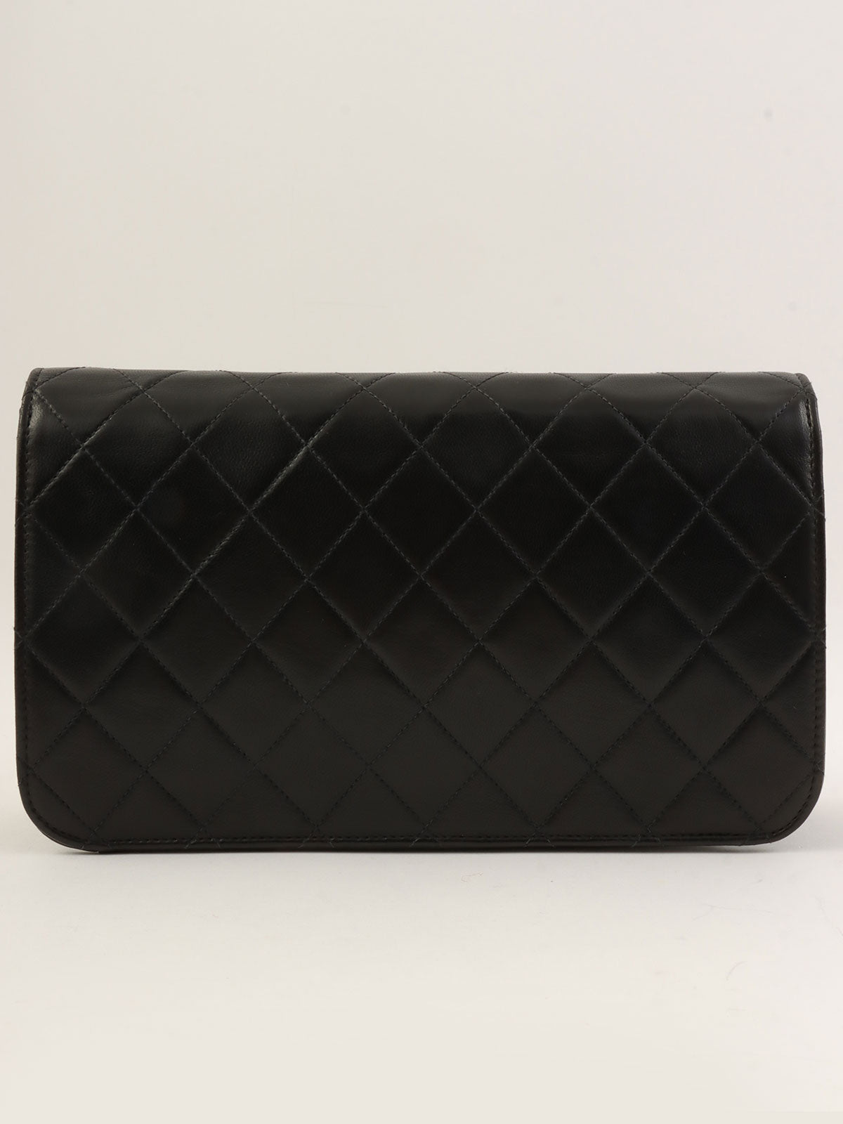 1997 Full Flap CC Mark Plate Chain Bag, Black