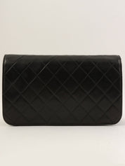 1997 Full Flap CC Mark Plate Chain Bag, Black