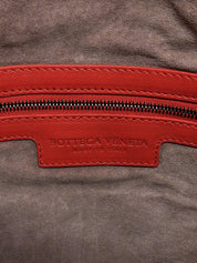 Red Intrecciato Hobo Bag