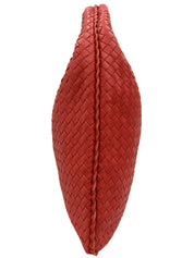 Red Intrecciato Hobo Bag