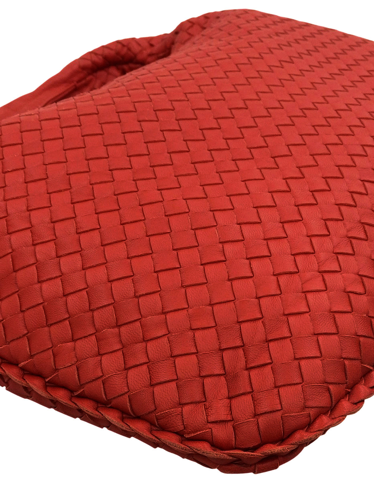 Red Intrecciato Hobo Bag