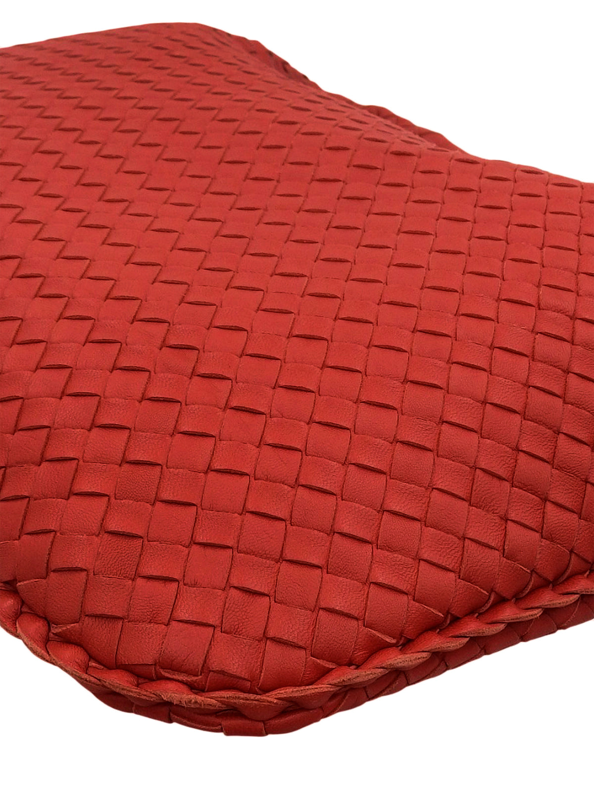 Red Intrecciato Hobo Bag