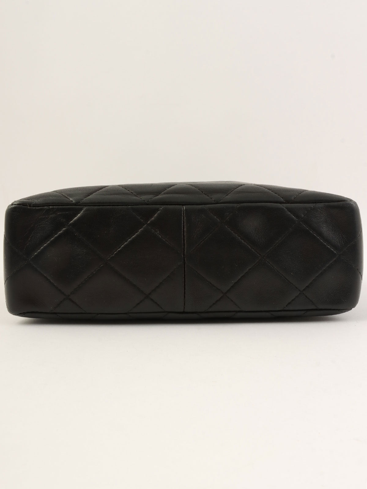 1997 CC Mark Stitch Twist Shoulder Bag Black