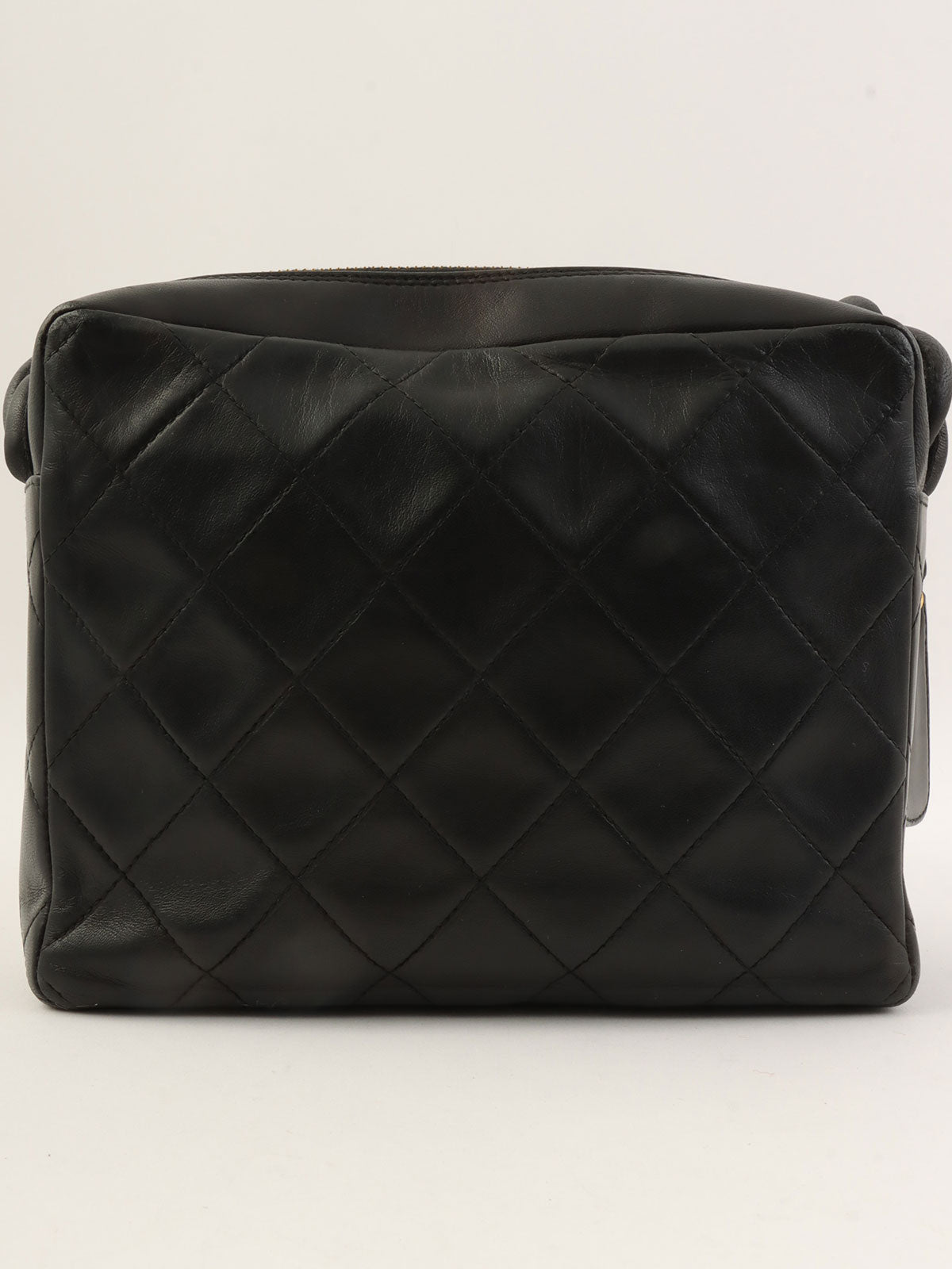 1997 CC Mark Stitch Twist Shoulder Bag Black