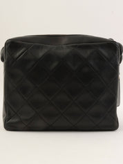 1997 CC Mark Stitch Twist Shoulder Bag Black