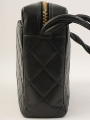 1997 CC Mark Stitch Twist Shoulder Bag Black