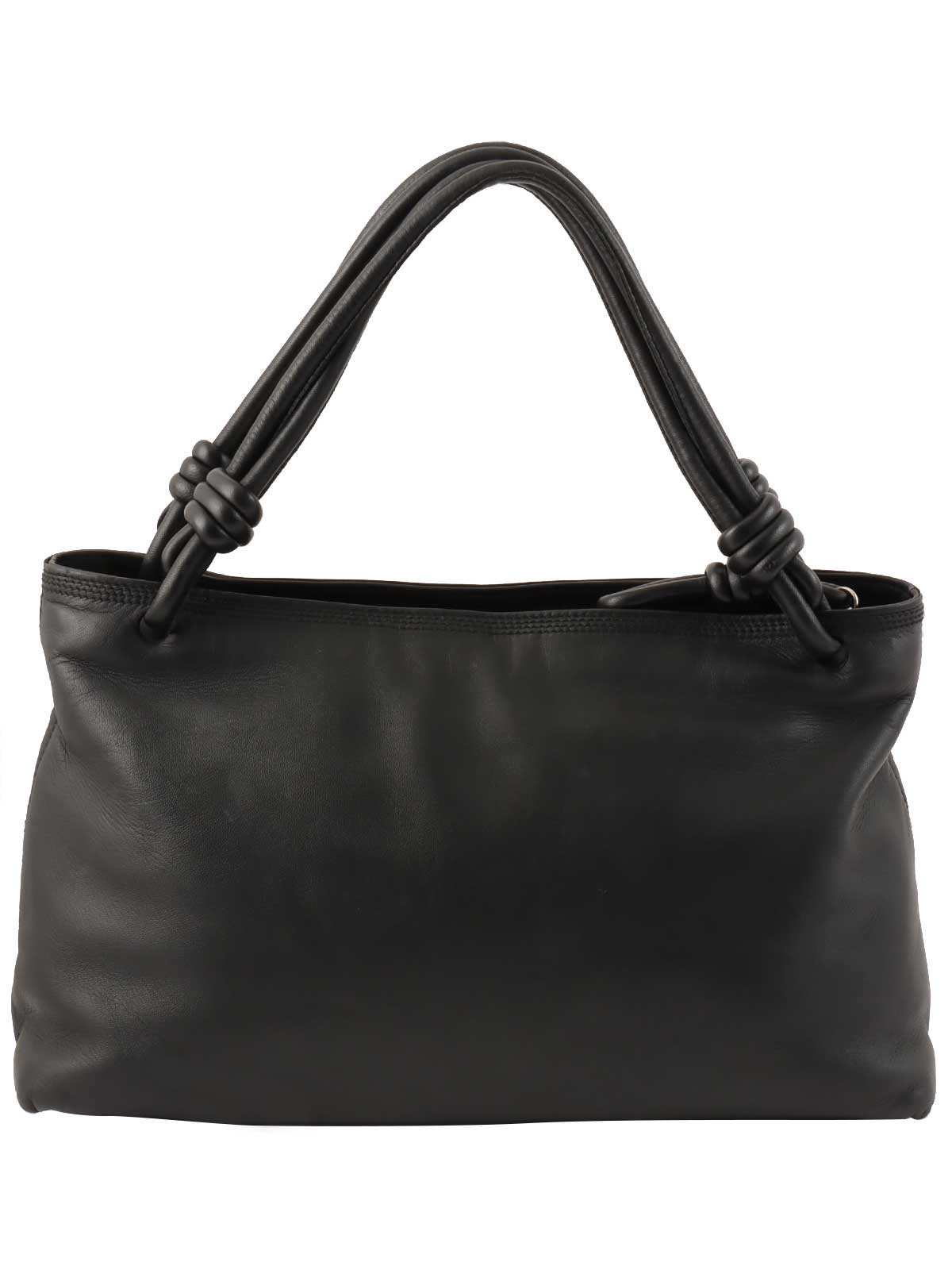 Anagram Stitch Handbag Black 7