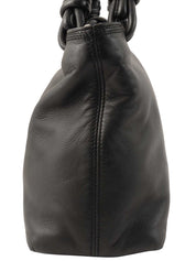 アナグラムステッチハンドバッグ ブラック7