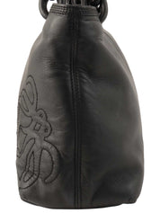 アナグラムステッチハンドバッグ ブラック7