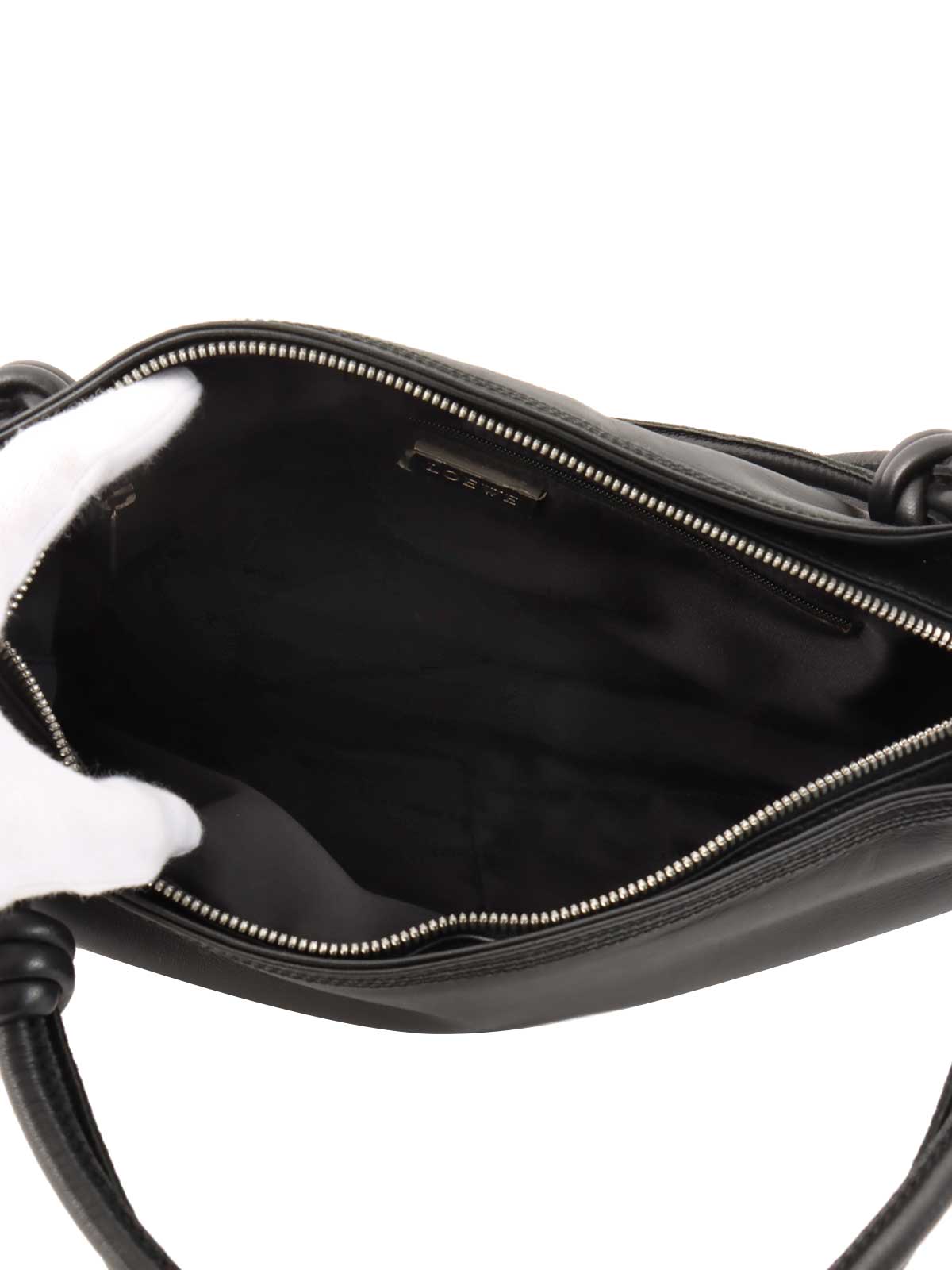 アナグラムステッチハンドバッグ ブラック7