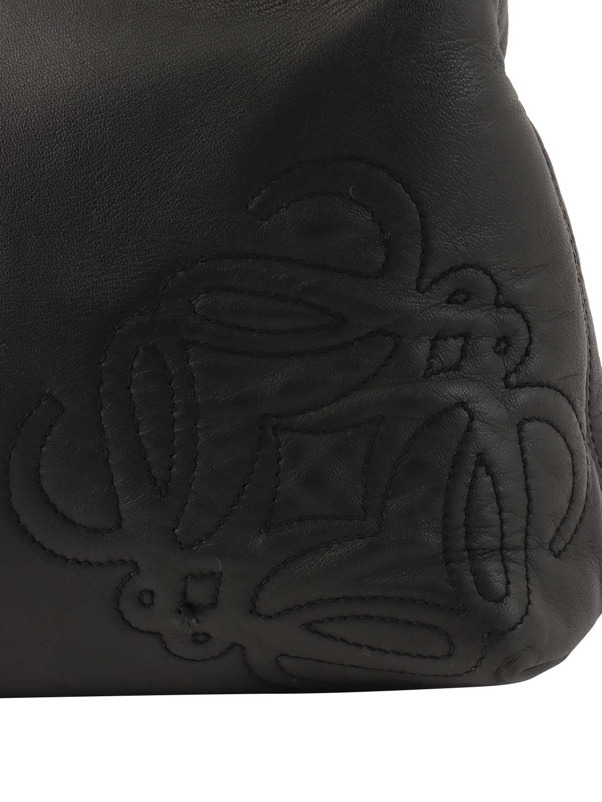 Anagram Stitch Handbag Black 7