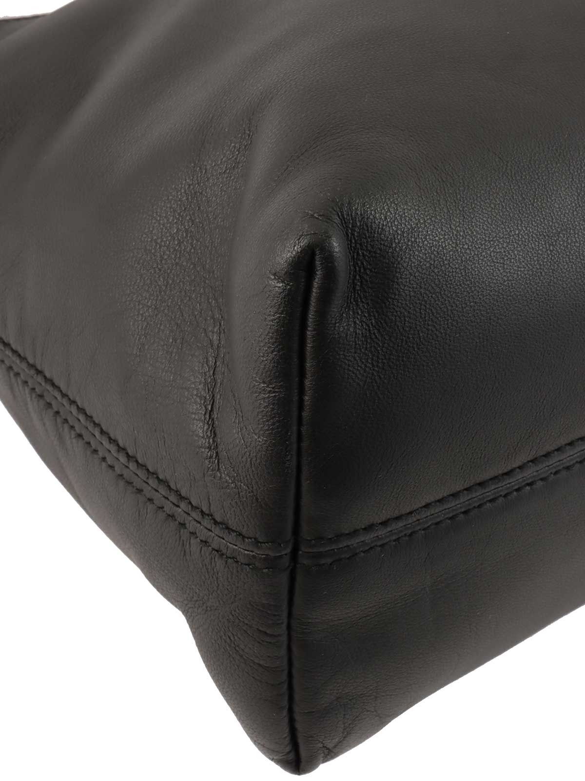 アナグラムステッチハンドバッグ ブラック7