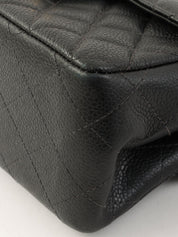 1997年頃製 キャビアスキンダブルフェイスクラシックフラップチェーンバッグ ブラック