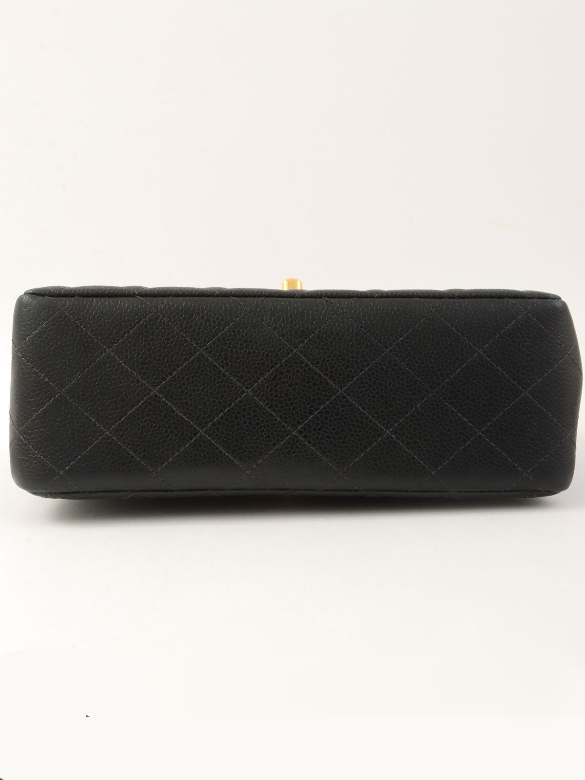 1997年頃製 キャビアスキンダブルフェイスクラシックフラップチェーンバッグ ブラック