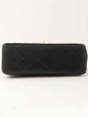 1997 年黑色鱼子酱双面经典翻盖链条包