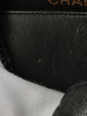 1997 Caviar Skin Double Face Classic Flap Chain Bag in Black