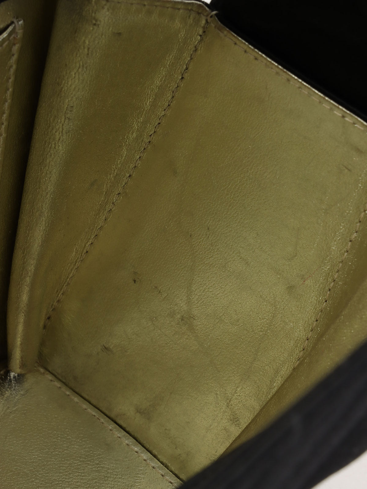 1992年頃製 シルクサテンCCターンロックショルダーバッグ ブラック