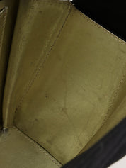 1992年頃製 シルクサテンCCターンロックショルダーバッグ ブラック