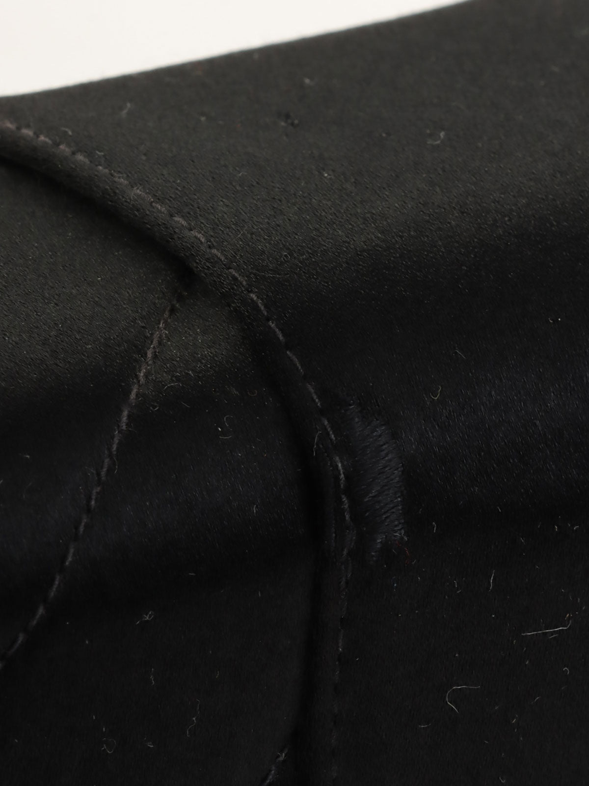 1992年頃製 シルクサテンCCターンロックショルダーバッグ ブラック