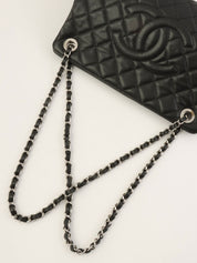 2012年頃製　キャビアスキンチェーンショルダーバッグ　ブラック