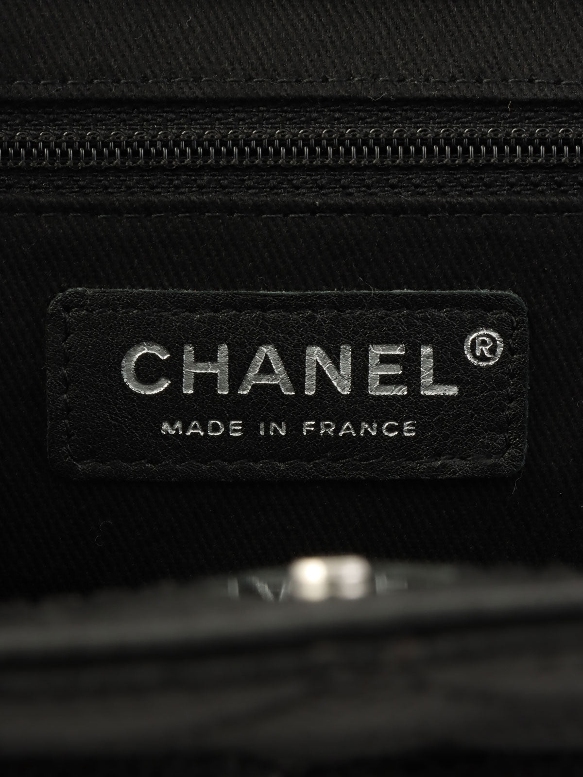 2012年頃製 キャビアスキンチェーンショルダーバッグ ブラック