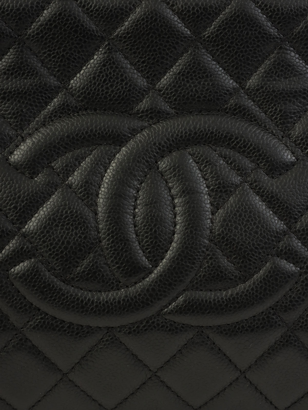 2012款鱼子酱纹皮革链条单肩包 黑色