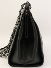 2012年頃製 キャビアスキンチェーンショルダーバッグ ブラック