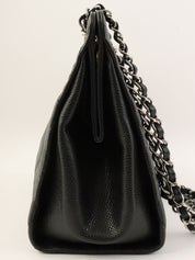 2012年頃製　キャビアスキンチェーンショルダーバッグ　ブラック