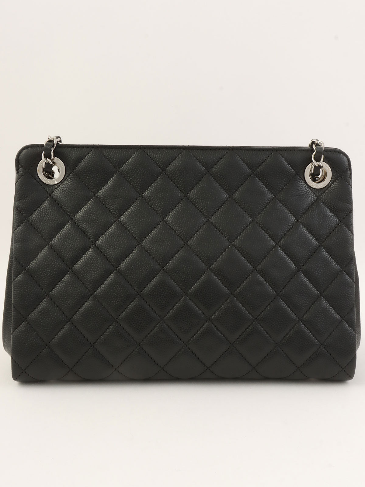 2012年頃製　キャビアスキンチェーンショルダーバッグ　ブラック