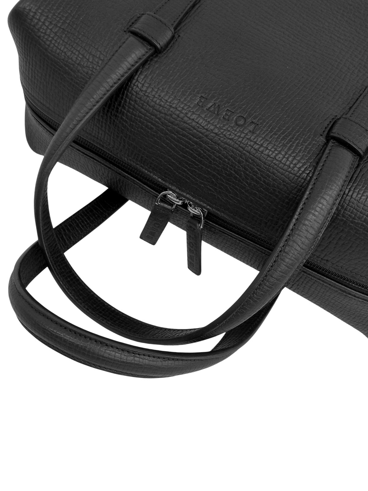 ロゴエンボスミニボストンバッグ ブラック