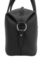 ロゴエンボスミニボストンバッグ ブラック