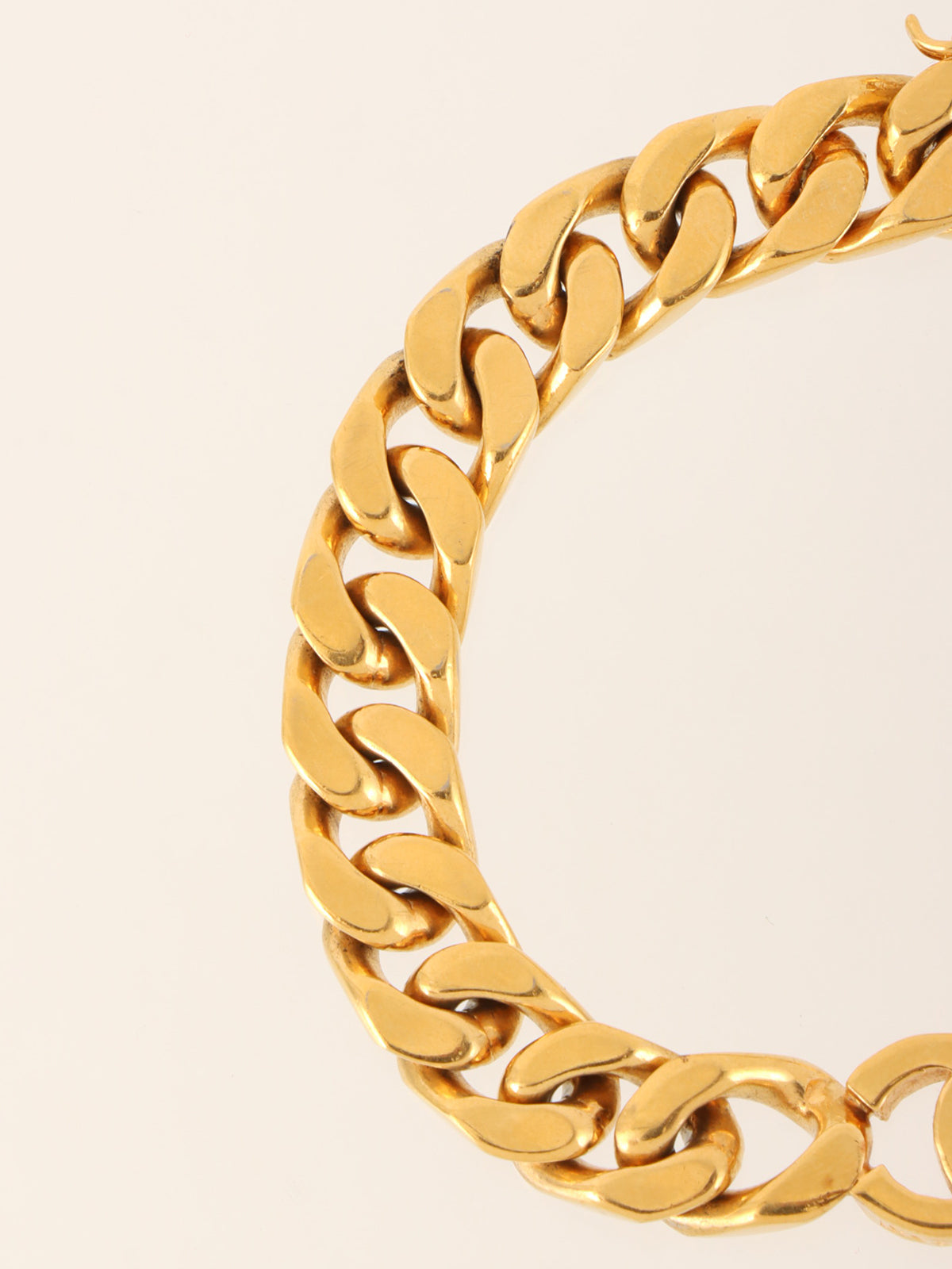 CCマークチェーンブレスレット ゴールド