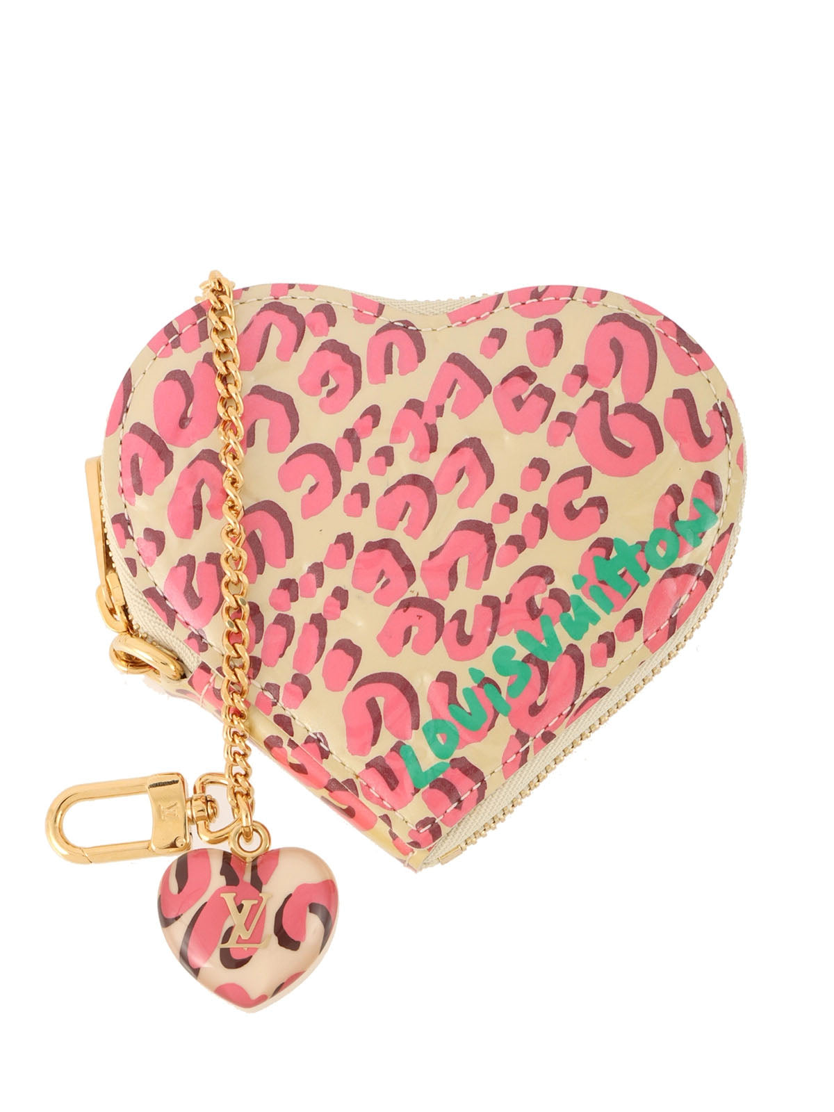 2010年制 老花Vernis Portefeuille Cœur豹纹 Broncoraile