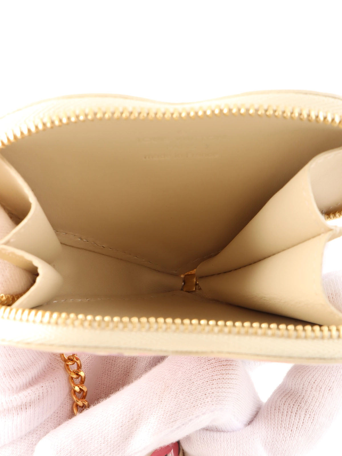 2010年制 老花Vernis Portefeuille Cœur豹纹 Broncoraile