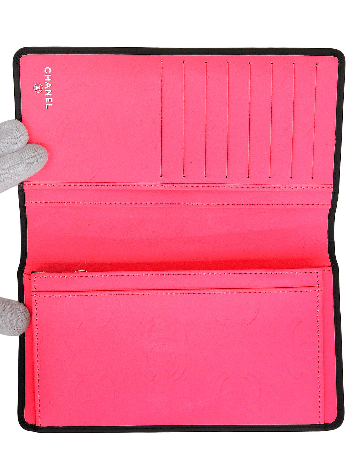 Cambon Line Long Wallet, Black, circa 2015