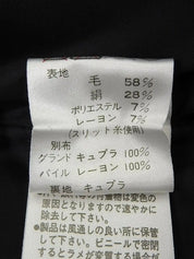 ウールベロアコンビデザインジャケット　ブラック／ホワイト