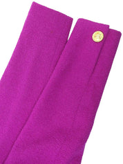 Wool Macadam Button Set-Up in Dahlia Purple