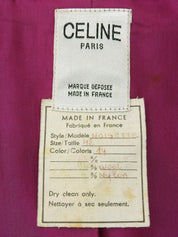 Wool Macadam Button Set-Up in Dahlia Purple