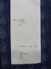 コットンチェックパターンポロシャツ ブルー