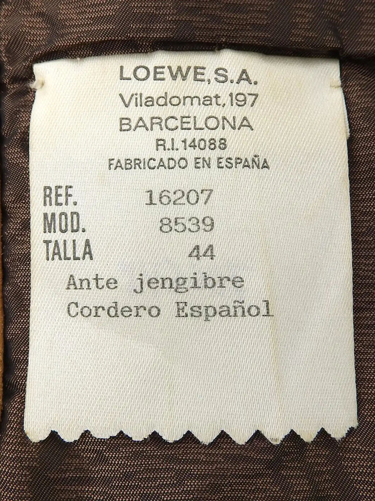 Suede Logo Button Long Coat in Camel