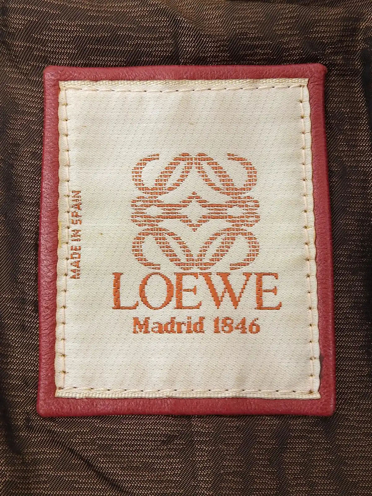 Suede Logo Button Long Coat in Camel