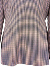 Collarless Trim Jacket in Dusty Pink/Gray