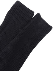 Wool half-zip sweater in black